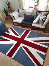 Круглый ковер Британский флаг JEANS COLOR