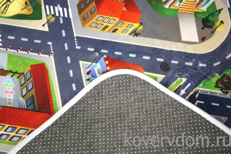 Детский развивающий 3D ковер Сказочный Городок с железной дорогой 86000