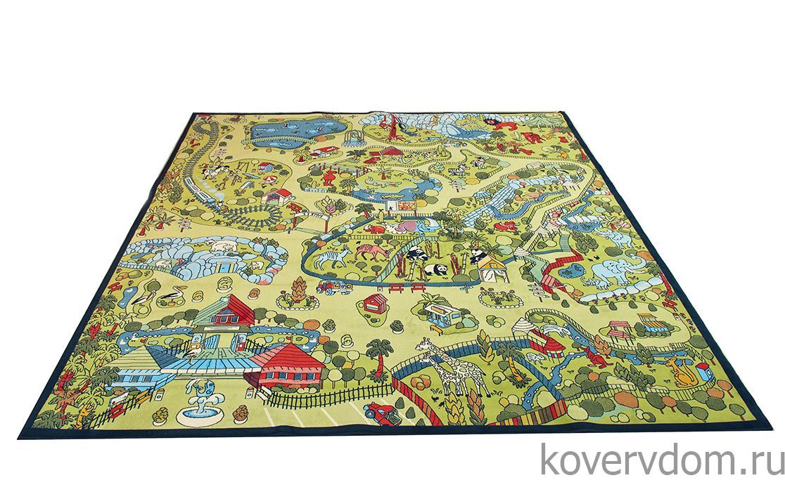 Детский развивающий ковер PTT Sorona Веселый Зоопарк 