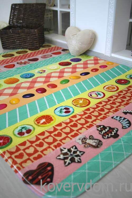 Детский развивающий 3D ковер ВКУСНЯШКИ 86171